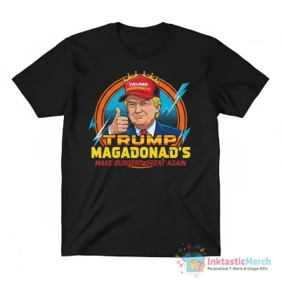 Trump Magadonald’s Trump at McDonald’s shirt - High Quality Printed T-Shirt