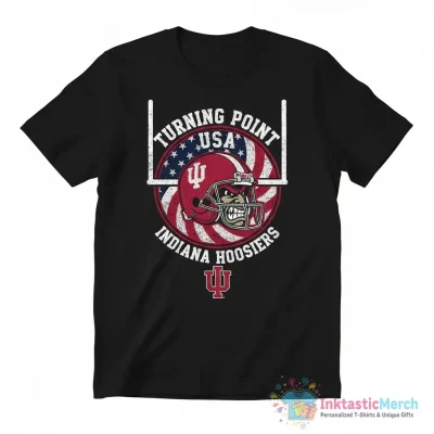 Turning Point USA Shirt Indiana Hoosiers Football Shirt - High Quality Printed T-Shirt