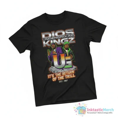 UGK x Dios Underground Kingz it’s the return of the trill shirt - High Quality Printed T-Shirt