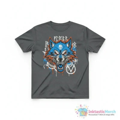 Warhammer 40000 Space Wolves Graffiti Insignia shirt - High Quality Printed T-Shirt