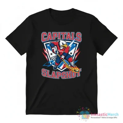 Washington Capitals slapshot mascot highlights shirt - High Quality Printed T-Shirt