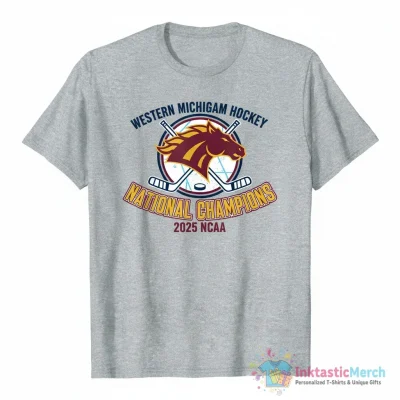 Western Michigan Hockey 2025 NCAA National Champions shirt - High Quality Printed T-Shirt