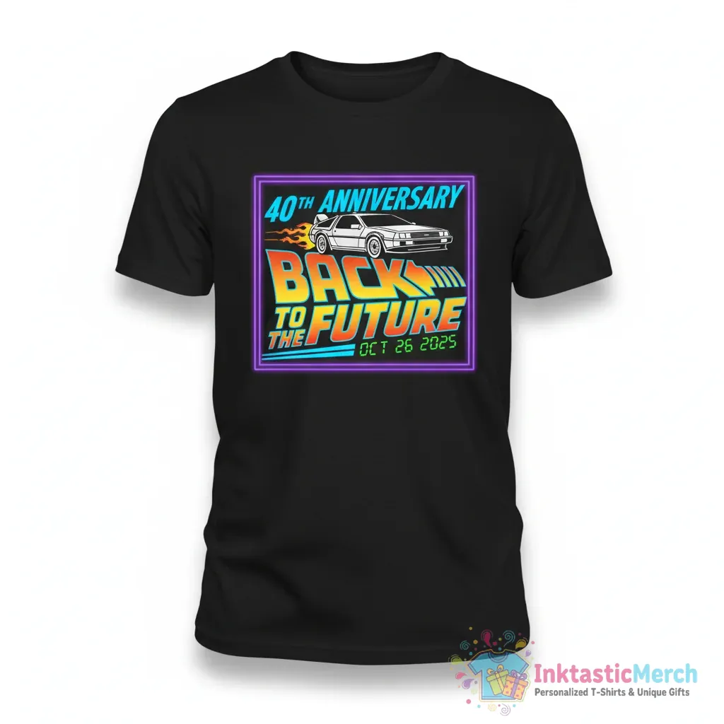 40Th Anniversary Back To The Future shirt 1 40Th Anniversary Back To The Future shirt - High Quality Printed T-Shirt