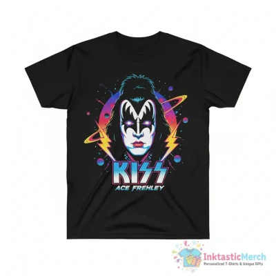 Ace Frehley face Kiss album shirt - High Quality Printed T-Shirt