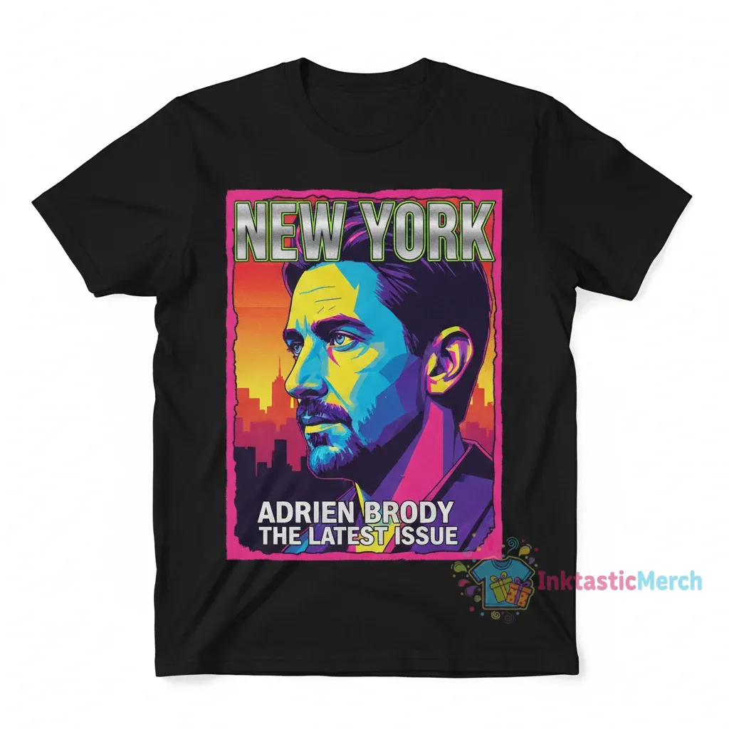 Adrien Brody New York Magazine Cover T-Shirt | Durable & Stylish 1 Adrien Brody New York Magazine Cover T-Shirt | Durable & Stylish