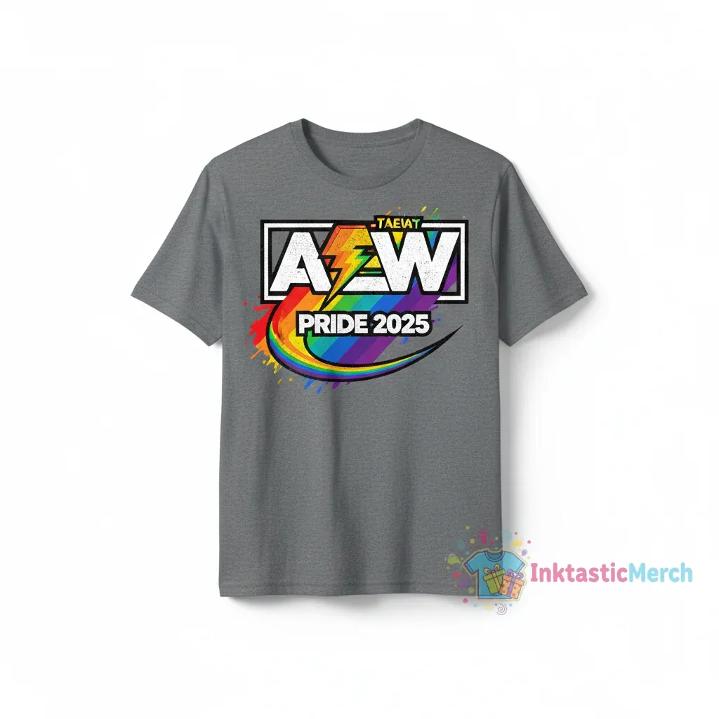 AEW Pride 2025 rainbow t-shirt 1 AEW Pride 2025 rainbow t-shirt