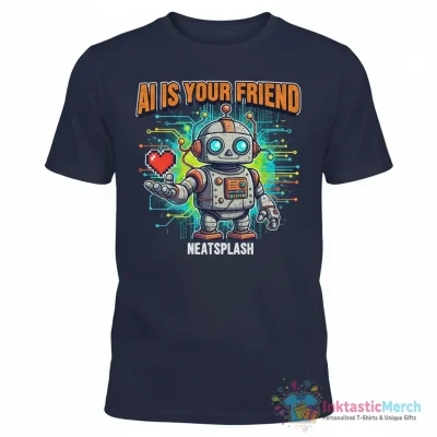 "AI Is Your Friend" Essential T-Shirt for Sale by NeatSplash - High Quality Printed T-Shirt