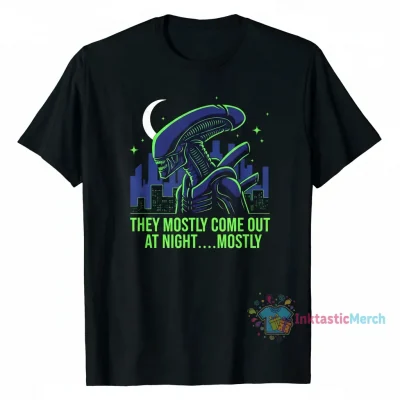 Aliens Quote - They Mostly Come Out At Night....Mostly" Essential T-Shirt