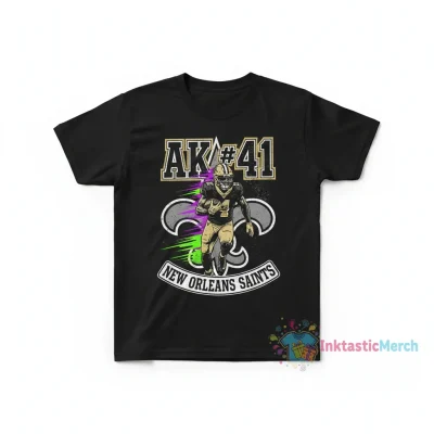 Alvin Kamara #41 New Orleans Saints Football Player Pose Star T-Shirt