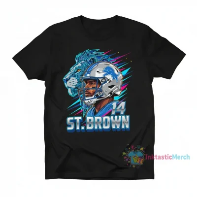 Amon-Ra St. Brown Detroit Lions Player T-Shirt