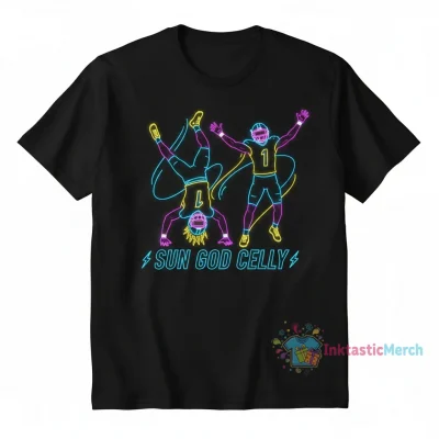 Amon-Ra St. Brown Neon Headstand Celebration T-Shirt