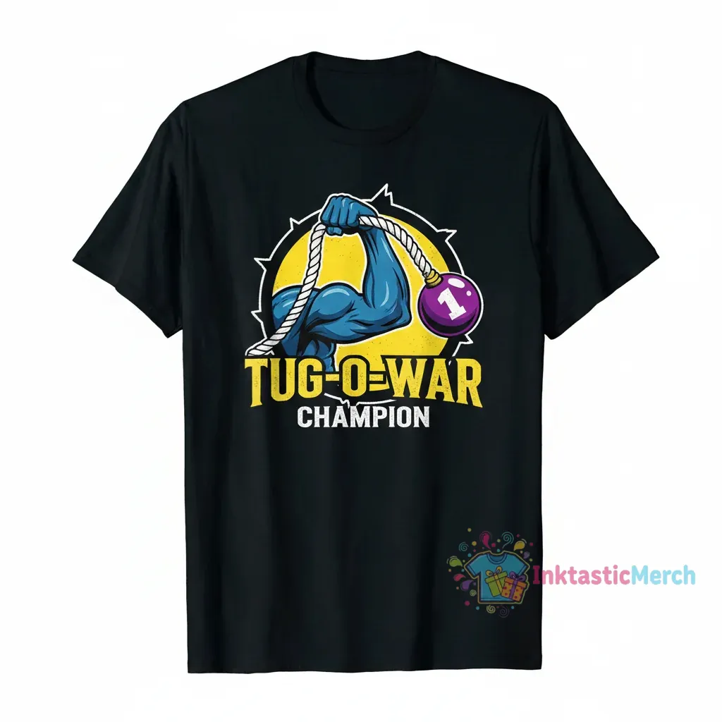 Anal Bead 1 Tug-O-War Champion T-Shirt - Humorous Novelty Gift 1 Anal Bead 1 Tug-O-War Champion T-Shirt - Humorous Novelty Gift