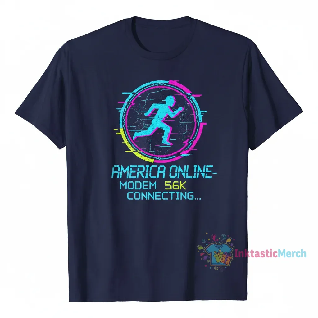 AOL (America OnLine) Vintage Logo Essential T-Shirt 1 AOL (America OnLine) Vintage Logo Essential T-Shirt