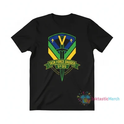 Army - 5th Special Forces Group - Flash - TF Dagger w Br - Ribbon X 300" Essential T-Shirt