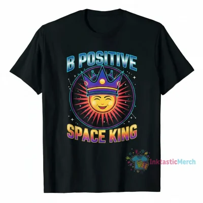 B Positive Space King T-Shirt