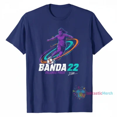Barbra Banda 22 Orlando Pride Women's Soccer Player Signature Shirt