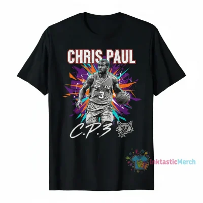 Chris Paul San Antonio Spurs Shattered Signature Shirt
