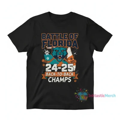 Florida Panthers Back-to-Back Champs "Battle of Florida" T-Shirt