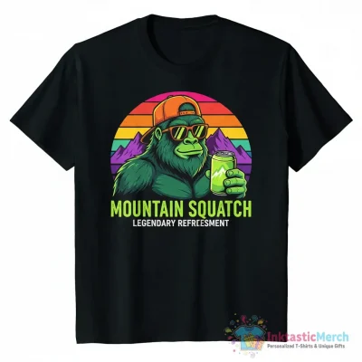 Bigfoot mountain dew mountain dude shirt - High Quality Printed T-Shirt