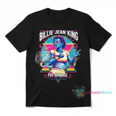 Billie Jean King "Pay Homage" Tribute T-Shirt - Iconic Athlete Graphic Tee