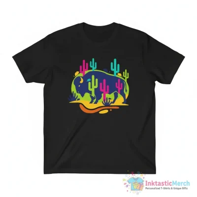 Bison Modest Mouse colors shirt - High Quality Printed T-Shirt