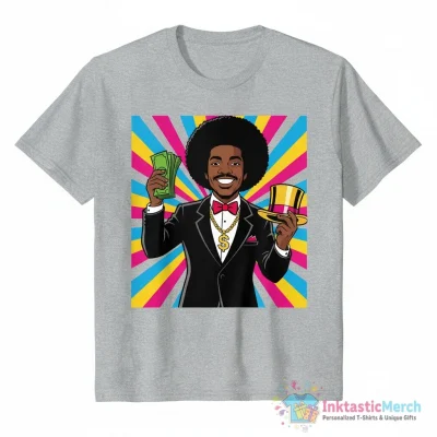 "Black Monopoly Man" Essential T-Shirt for Sale by Merch-tians - High Quality Printed T-Shirt