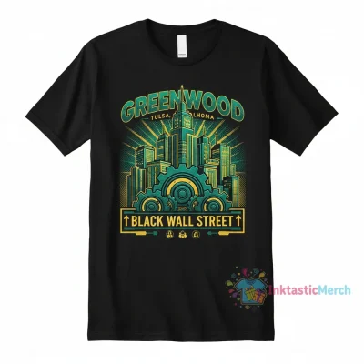 Black Wall Street Greenwood Tulsa Oklahoma T-Shirt