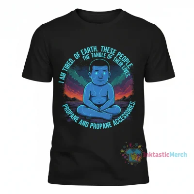 Bobby Hill Dr Manhattan I am tired earth shirt