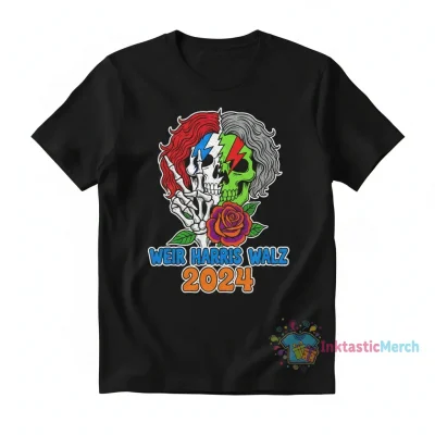 Bobby Weir Harris Walz 2024 Grateful Dead shirt