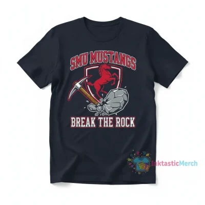 SMU Mustangs "Break The Rock" Football Fan T-Shirt