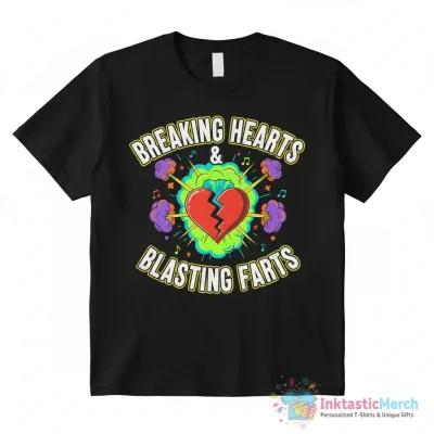 "Breaking Hearts And Blasting Farts " Essential T-Shirt for Sale by brandonv111 - High Quality Printed T-Shirt