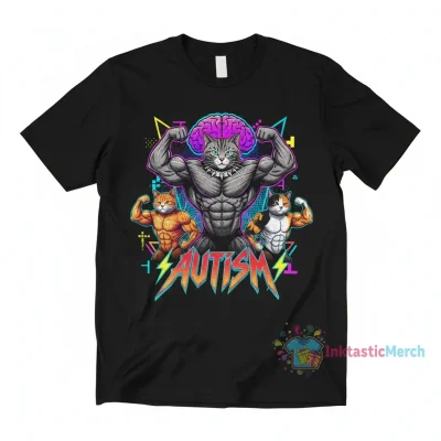 Buff Cats Autism Meme" Essential T-Shirt