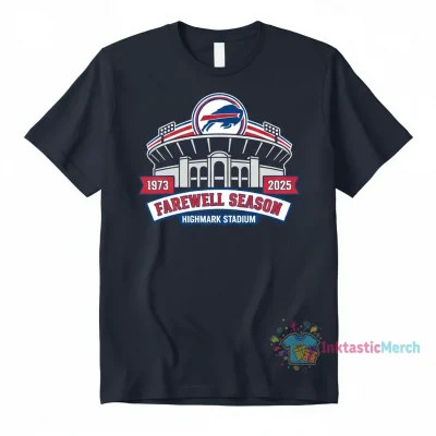 Buffalo Bills Highmark Stadium Farewell Season 1973-2025 T-Shirt