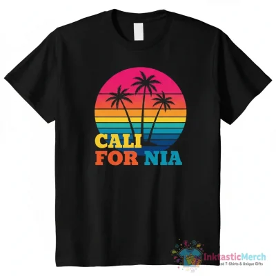 "Cali For Nia" Essential T-Shirt for Sale by almightstore3 - High Quality Printed T-Shirt