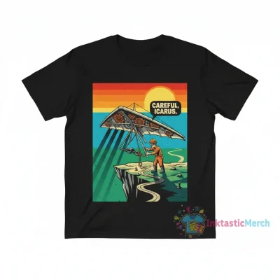 Careful Icarus Graphic T-Shirt | Mythological Art Tee