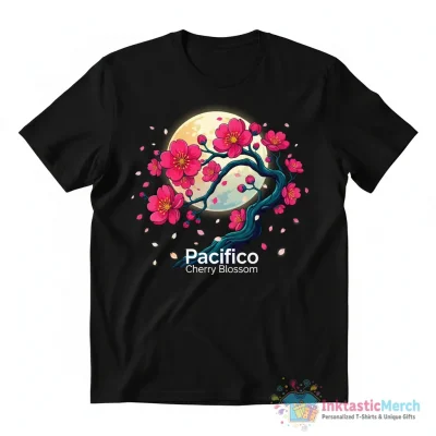 "Cherry Blossom" Essential T-Shirt for Sale by Pacifico - High Quality Printed T-Shirt
