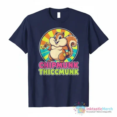 "Chipmunk Thiccmunk" Essential T-Shirt for Sale by jastinamor - High Quality Printed T-Shirt