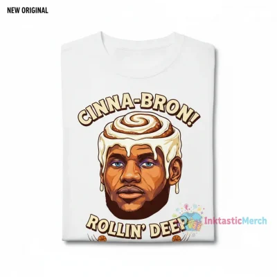 Cinnabron LeBron James Meme White T-Shirt