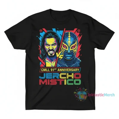 CMLL Jericho Vs. Mistico 91st Anniversary Show T-Shirt