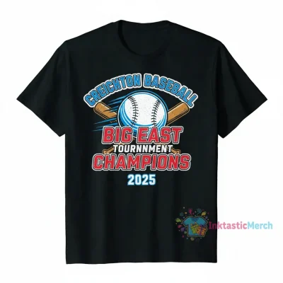 Creighton Bluejays 2025 Big East Baseball Championship T-Shirt