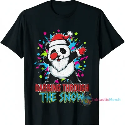 Dabbing Panda Bear Santa Claus Christmas Sweater - Funny Holiday Apparel