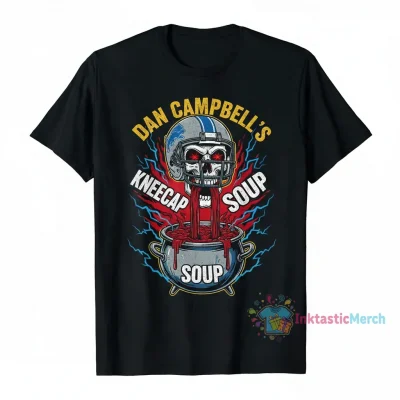 Dan Campbell's Kneecap Soup Detroit Lions Tee