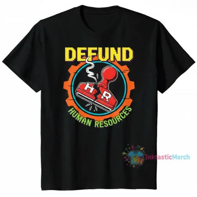 Defund HR funny HR Human Resources humor retro" Essential T-Shirt