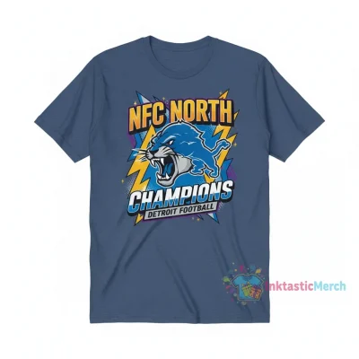 Detroit Lions NFC North Division Champions T-Shirt | Celebrate the Victory