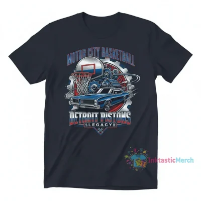 Detroit Pistons Chrome Legacy Tee