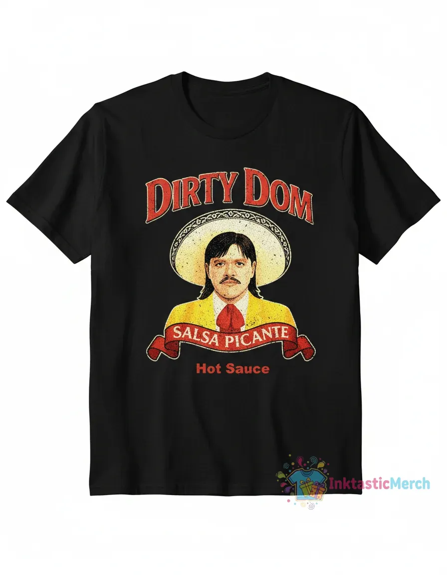 Dirty Dom Tapatio Salsa Picante Hot Sauce Tee 1 Dirty Dom Tapatio Salsa Picante Hot Sauce Tee
