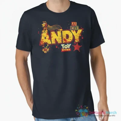 "Distressed ANDY (Toy Story)" Essential T-Shirt for Sale by expandable - High Quality Printed T-Shirt