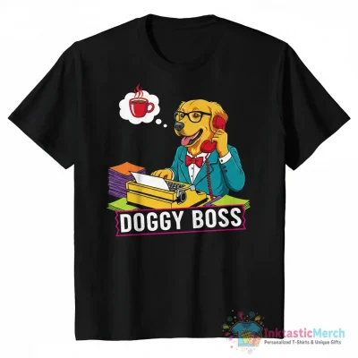 "Doggy Secretary" Essential T-Shirt for Sale by salem-art - High Quality Printed T-Shirt