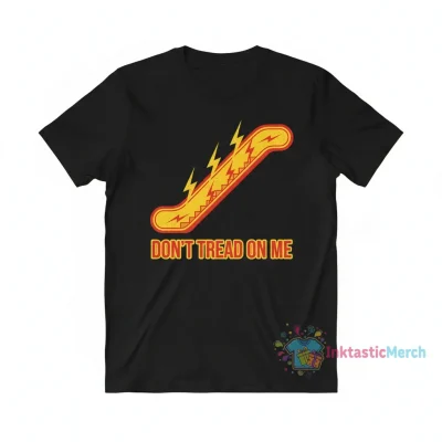 Don't Tread On Me Escalator Stairs Parody Logo T-Shirt - Unique Graphic Tee