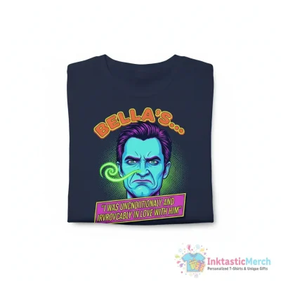 "Edward Twilight Stink Face with Bella Quote" Essential T-Shirt for Sale by alliemagdalene - High Quality Printed T-Shirt